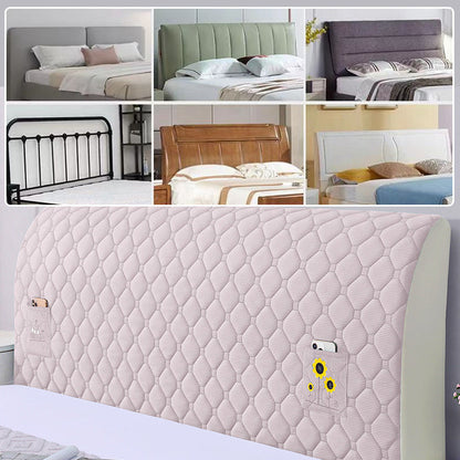 VaraLiving™ Housse Extensible de Tête de Lit en Velours