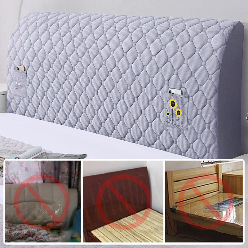 VaraLiving™ Housse Extensible de Tête de Lit en Velours