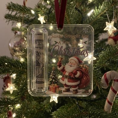 VaraLiving™ Porte-Billets de Noël en Acrylique à Suspendre