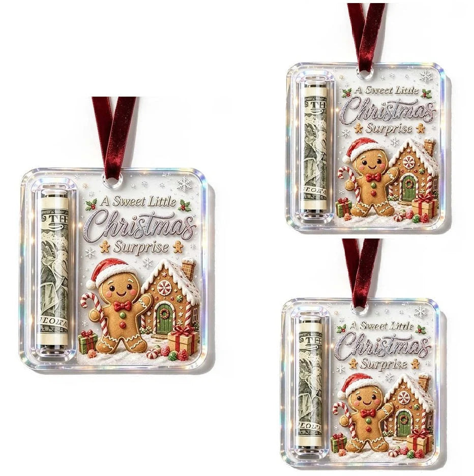 VaraLiving™ Porte-Billets de Noël en Acrylique à Suspendre