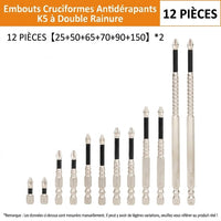 kit de 12 pièces (25.50.65.70.90.150 mm)