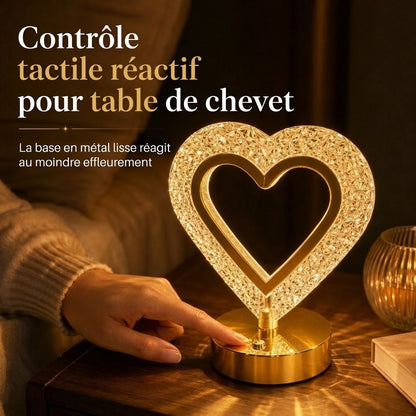 VaraLiving™ Veilleuse Tactile en Cristal Géométrique (Rechargeable USB)