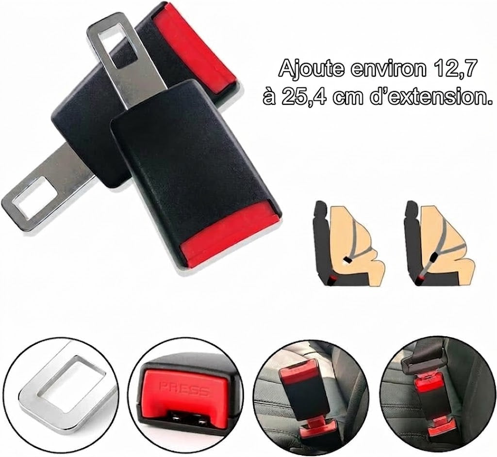 Rallonge de ceinture de sécurité universelle NovaPulse™ (clip premium)