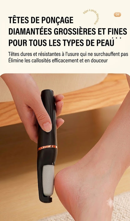 [ACHETEZ 1, OBTENEZ-EN 1 GRATUIT] Râpe anti-callosités électrique améliorée SilkEase™ | Lime à pieds rechargeable