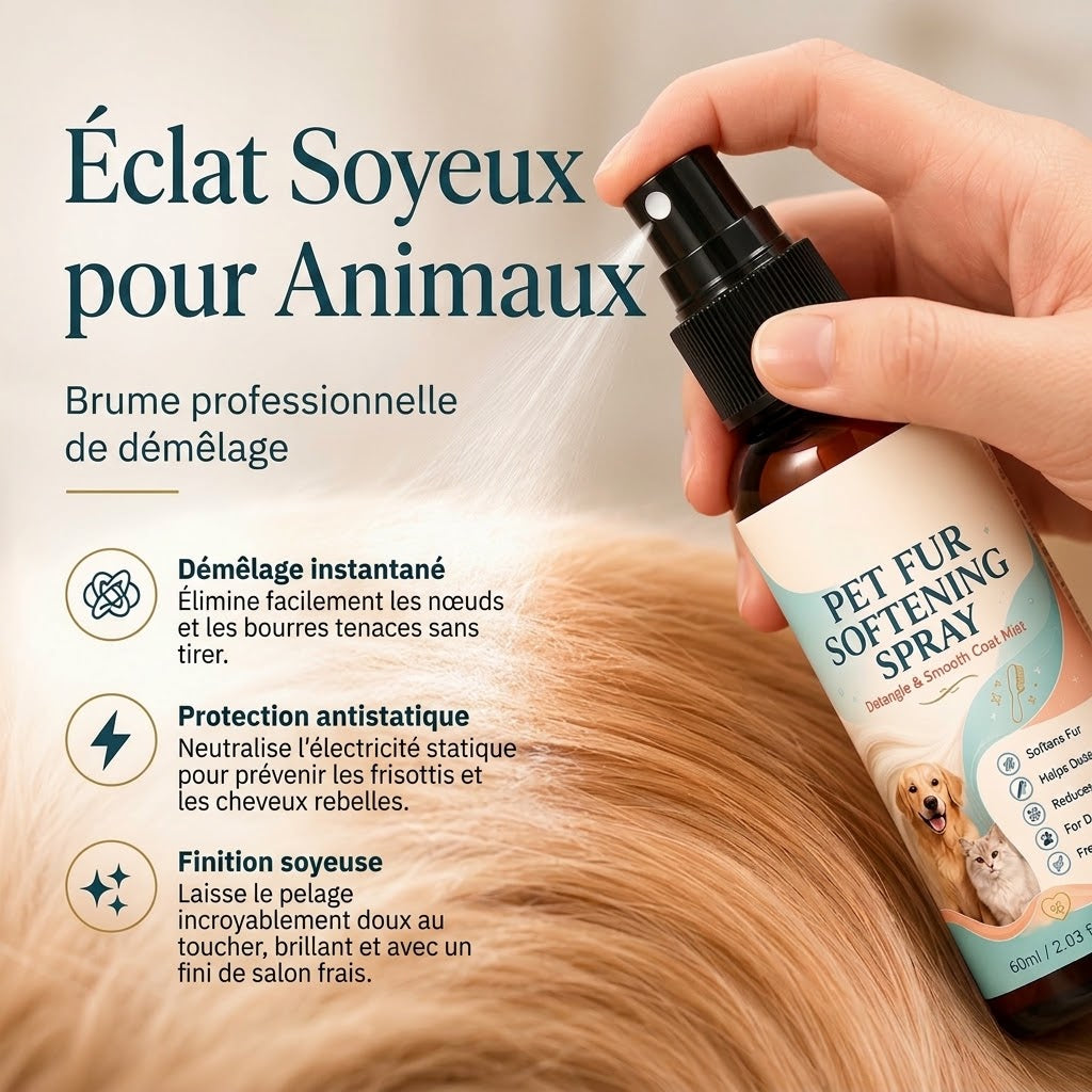 Spray démêlant doux pour pelage PureVal™ (chiens et chats, antistatique)
