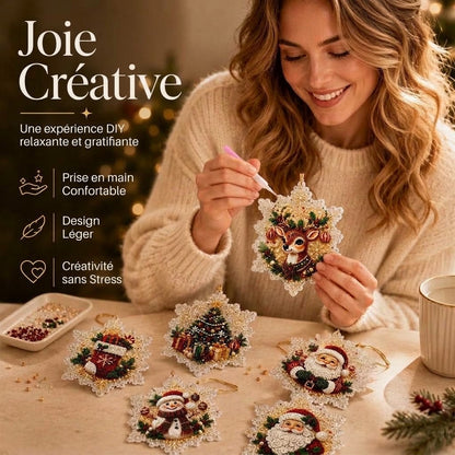Kit de peinture et décorations de Noël DIY OmniLiving™ | Suspensions créatives pour le sapin de Noël