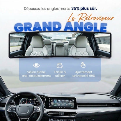 Rétroviseur intérieur incurvé grand angle pour voiture SilkEase™