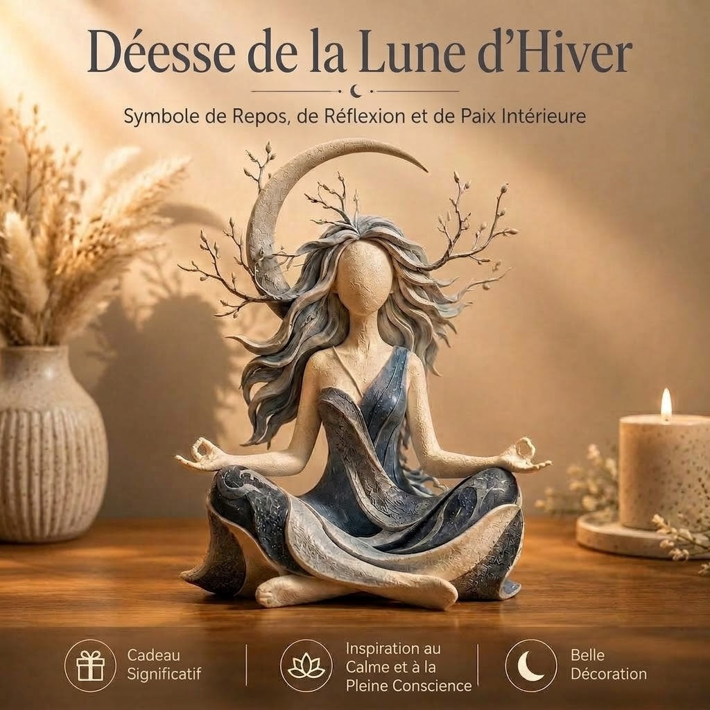 Figurine de méditation paisible OmniLiving™ | Décoration zen et esprit serein pour la maison