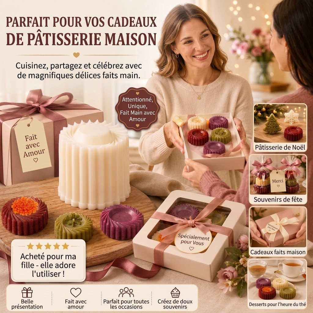 Moule à gâteau double face OmniLiving™ | Pour gâteaux créatifs et revêtement antiadhésif