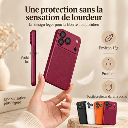VaraLiving™ Coque de Protection en Cuir de Luxe pour iPhone