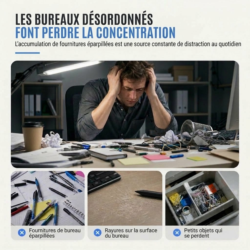 VaraLiving™ Pot à Crayons Design Amortisseur Imprimé 3D