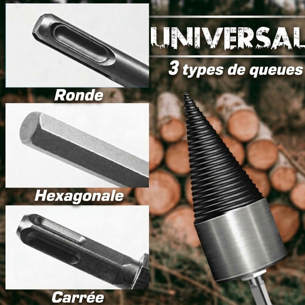 VaraLiving™ Foret Fendeur de Bûches pour Perceuse