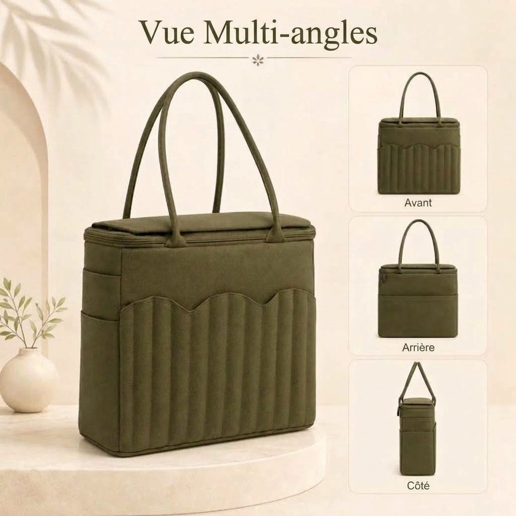 OmniLiving™ Sac de Rangement pour Tricot & Fils en Toile Canvas
