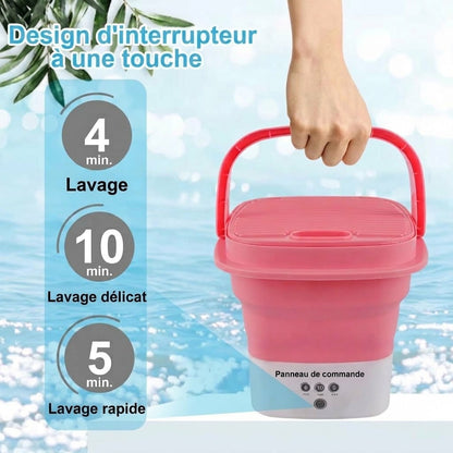 OmniLiving™ Mini Machine à Laver Portable & Design | Pour Sous-Vêtements & Chaussettes