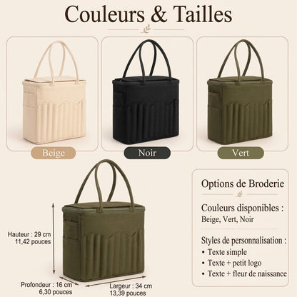 OmniLiving™ Sac de Rangement pour Tricot & Fils en Toile Canvas