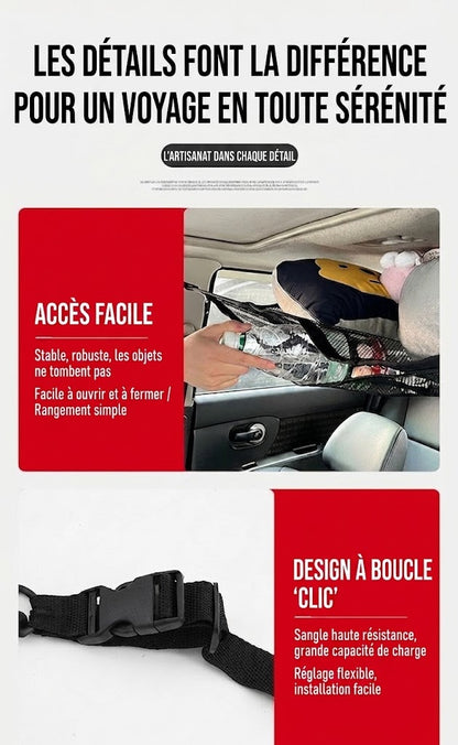SilkEase™ Filet de Rangement Plafond pour Voiture