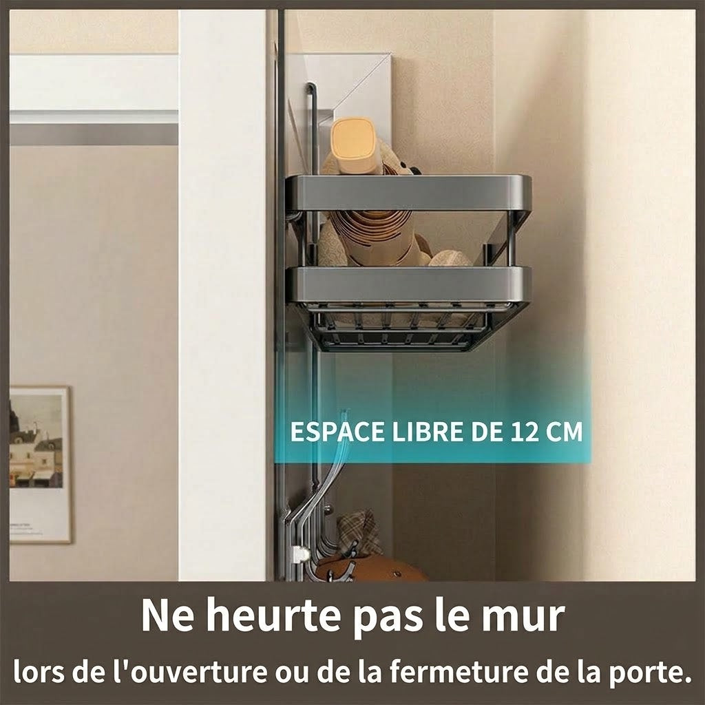 VaraLiving™ Organisateur de Porte Suspendu avec Paniers et Crochets