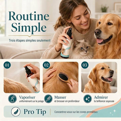 Spray démêlant doux pour pelage PureVal™ (chiens et chats, antistatique)