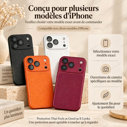 VaraLiving™ Coque de Protection en Cuir de Luxe pour iPhone
