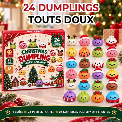 VaraLiving™ Calendrier de l'Avent 24 Squishies Raviolis (Anti-Stress)